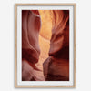 This Arizona desert wall art showcases the texture, light, and colors of the famous Antelope Canyon.
