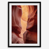 This Arizona desert wall art showcases the texture, light, and colors of the famous Antelope Canyon.