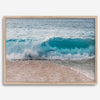 Minimalist Beach Fine Art Photography Print - Large Ocean Wave Wall Art, Framed or Unframed Hawaii Surf Coastal Artwork for Home Decor