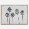 Black and White Palm Tree Fine Art Print - Minimalist Palm Trees Wall Art, Los Angeles Landscape Photography Art Print, Coastal Home Decor