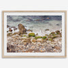 A framed aerial print of a beautiful beach in Pacific Grove, California, near Monterey. This breathtaking fine art aerial photography print captures the awe-inspiring beauty of the California coast.