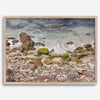 A framed aerial print of a beautiful beach in Pacific Grove, California, near Monterey. This breathtaking fine art aerial photography print captures the awe-inspiring beauty of the California coast.