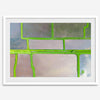 Aerial view of colorful taro field patchwork in Hanalei, Hawaii. This captivating fine art print offers a unique modern perspective, perfect for sparking conversation and adding a touch of nature's beauty to your home or office.