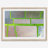 Aerial view of colorful taro field patchwork in Hanalei, Hawaii. This captivating fine art print offers a unique modern perspective, perfect for sparking conversation and adding a touch of nature's beauty to your home or office.