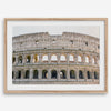 A fine art Italy print showing a geometric close up of the Colosseum in Rome. 