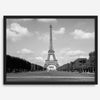 A fine art symmetric Eiffel Tower Wall Art. This Parisian print showcases the tower itself and the Eiffel Tower gardens in Paris.