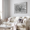 A framed or unframed fall print of a huge magical tree in Paris. This stunning Parisian tree wall art captures the serene beauty of the Parisian gardens in Autumn.
