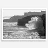 Black and White Ocean Fine Art Photography Print - California Santa Cruz Beach Wall Art Framed or Unframed Poster for Home Decor