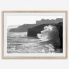 Black and White Ocean Fine Art Photography Print - California Santa Cruz Beach Wall Art Framed or Unframed Poster for Home Decor