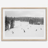 Framed black-and-white ski wall art showing skiers at Northstar resort in Lake Tahoe