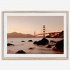 Fine Art Golden Gate Bridge Photography Print - San Francisco Wall Art, Golden Gate Sunset Print, Large Framed Travel Poster for Home Decor
