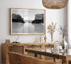 Fine Art Black and White Beach Photography Print - Large Beach Reflection Wall Art Framed or Unframed Poster for Home Decor
