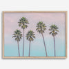 Pink Sunset Beach Palm Tree Fine Art Print - Minimalist Palm Trees Wall Art, Beach Photography Art Print, Coastal Home Decor