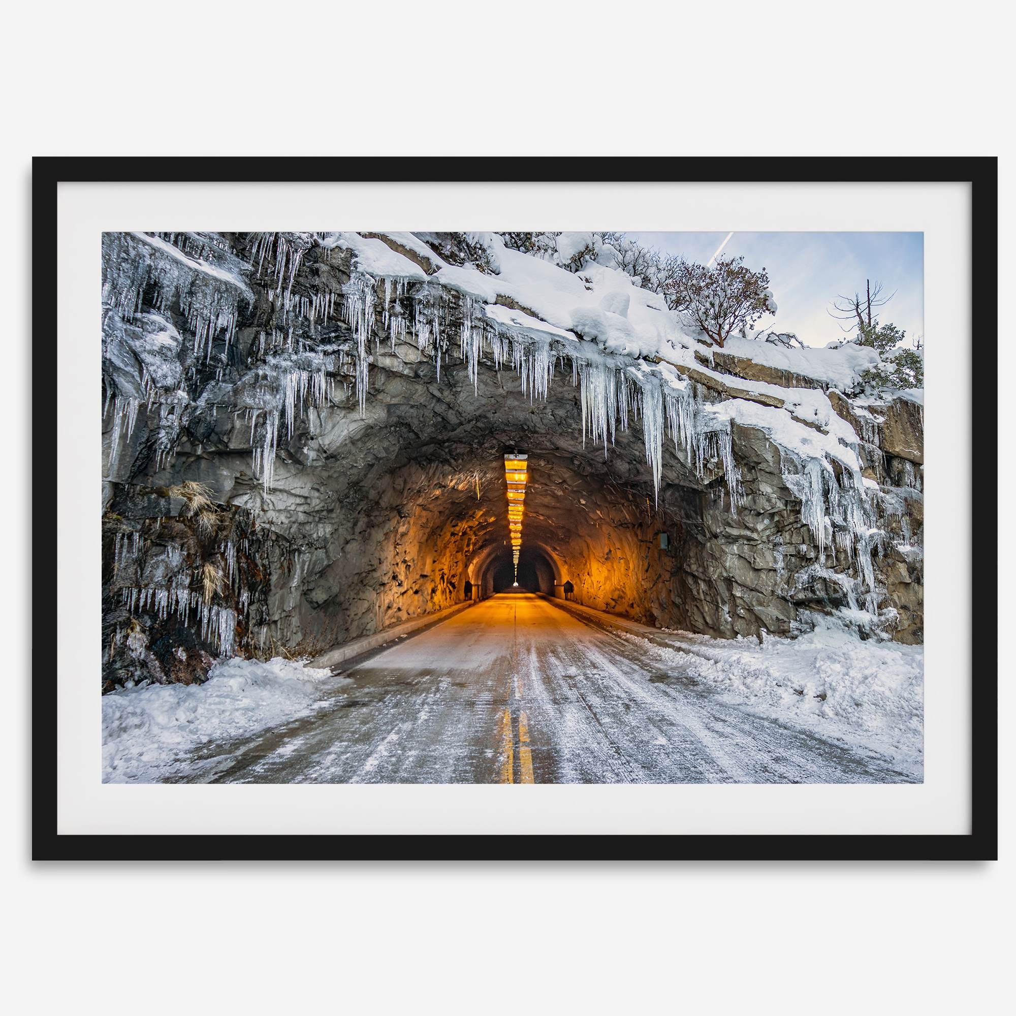 Fine Art Yosemite Mountain Print - Winter Wall Art, Yosemite National Park Art Gift, Snowy Mountains Wall Art, Western Nature Decor