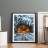 Fine Art Yosemite Mountain Print - Winter Wall Art, Yosemite National Park Art Gift, Snowy Mountains Wall Art, Western Nature Decor