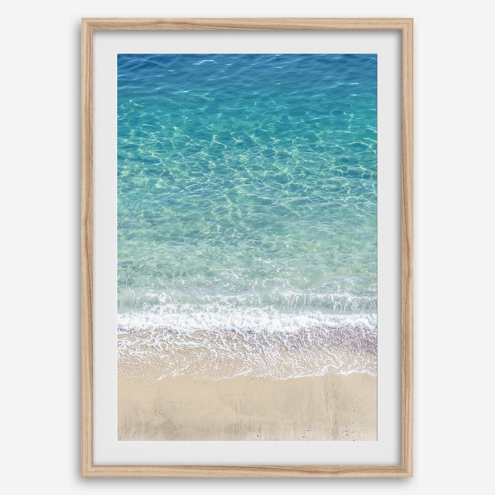 Set of three aerial beach wall art prints featuring ocean photography from Pismo Beach, Point Reyes and Hanalei Bay