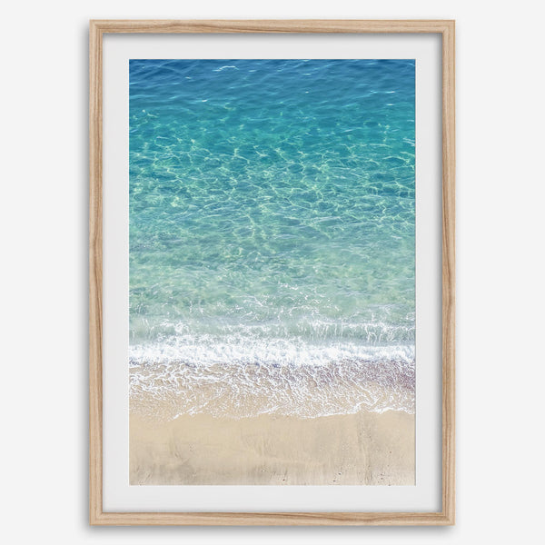 Set of three aerial beach wall art prints featuring ocean photography from Pismo Beach, Point Reyes and Hanalei Bay
