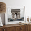 French wall art featuring Arc de Triomphe in Paris, neutral tones