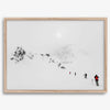 Denali Alaska snow mountain photography - fine art winter landscape print in modern Scandi style.