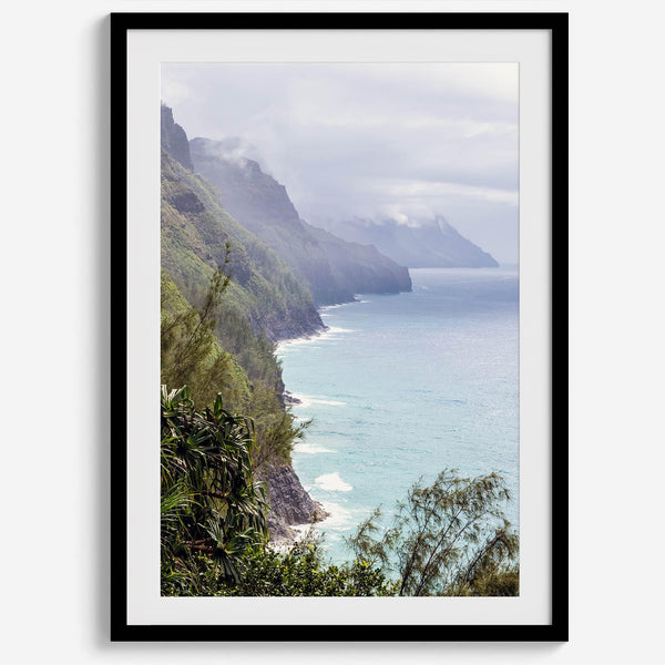 Kauai Wall Art - Na Pali Coast Tropical Landscape Vertical Print
