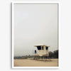 Fine art photograph of a lifeguard stand on the California coast, perfect for modern neutral decor.