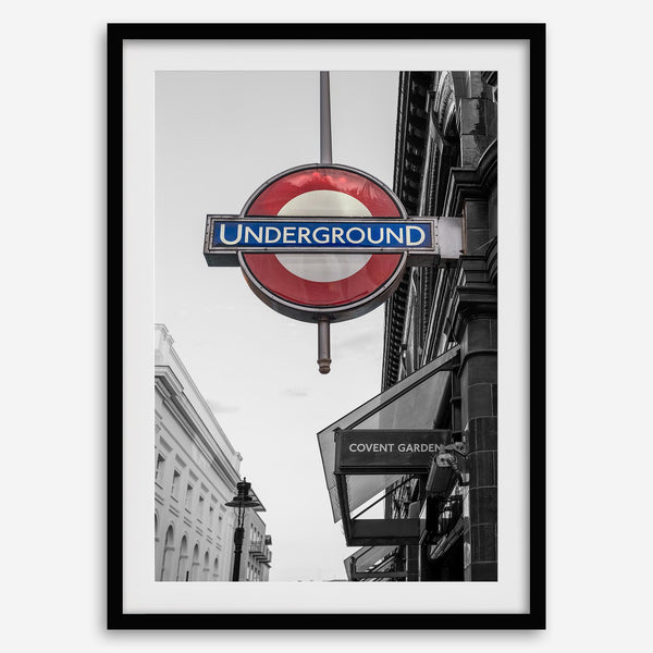London wall art set of three photography prints featuring Covent Garden Underground, Camden Market and Soho by Ran Milo