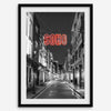 London wall art set of three photography prints featuring Covent Garden Underground, Camden Market and Soho by Ran Milo