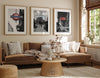London wall art set of three photography prints featuring Covent Garden Underground, Camden Market and Soho by Ran Milo