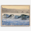 A fine art Ocean print showcasing water waves crashing in the ocean. this beach-themed wall art will make you want to jump into the waves every time you look at it. Taken in Bodega Bay, California.