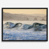 A fine art Ocean print showcasing water waves crashing in the ocean. this beach-themed wall art will make you want to jump into the waves every time you look at it. Taken in Bodega Bay, California.