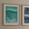 Set of three aerial beach wall art prints featuring ocean photography from Pismo Beach, Point Reyes and Hanalei Bay