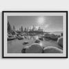 Fine Art Black and White Lake Tahoe Beach Print - Lake Wall Art Fine Art Photography, Large Lake Themed Framed Poster for Home Decor