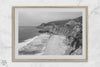 Black and white photo of Gray Whale Cove on the California Pacific Coast – fine art coastal landscape print