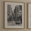San Francisco Black and White Wall Art Set of 3 Prints - Oversized 3 Piece Wall Art, Extra Large Framed San Francisco Fine Art Photography