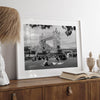 Tower Bridge wall art print, fine art black and white cityscape photography.