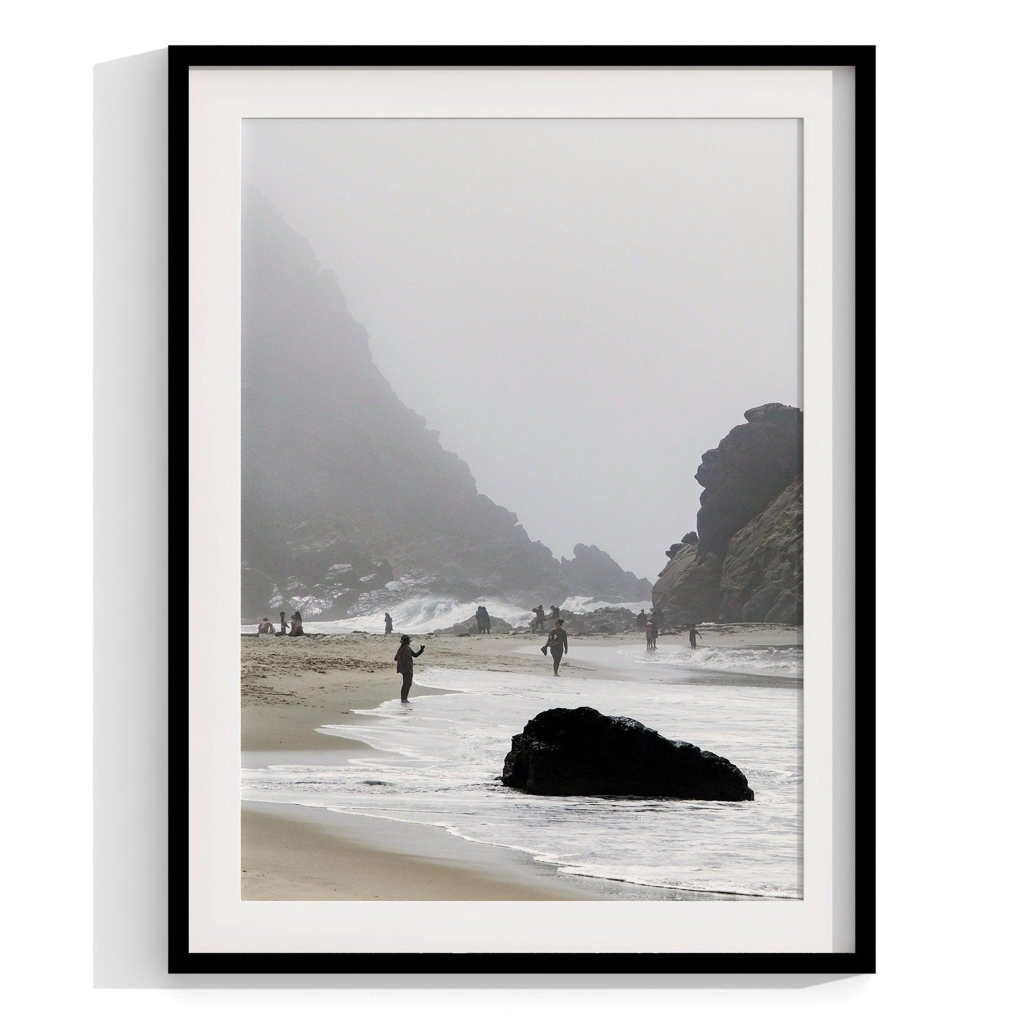 Set of 3 stunning coastal prints: McWay Falls tidefall, Pfeiffer Beach, and the iconic Bixby Bridge in Big Sur, California. Perfect Coastal Wall Art Set for Nature Lovers.